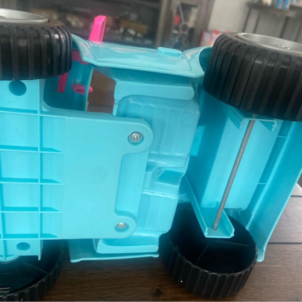 Vtg 1994 Barbie Jeep 4x4 Beach Cruiser Dune Buggy Blue Pink Truck Vehicle Car - Picture 7 of 14